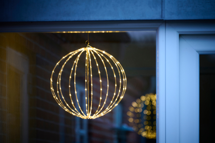 Lyskugle 160 Micro-LED m/blink Ø40 cm